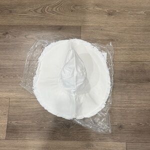 Hat Attack White Frayed Edge Hat